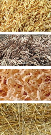 農(nóng)作物原料如麥桿、稻桿、玉米秸稈、稻殼、花生殼和其它農(nóng)作物